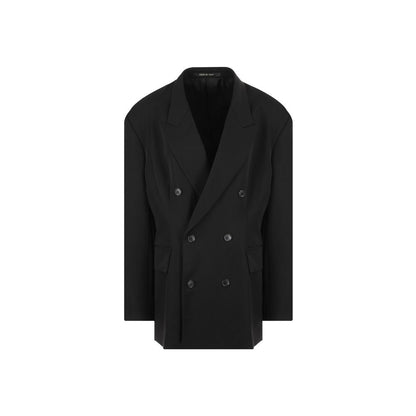 Abrigo Balenciaga de lana negra