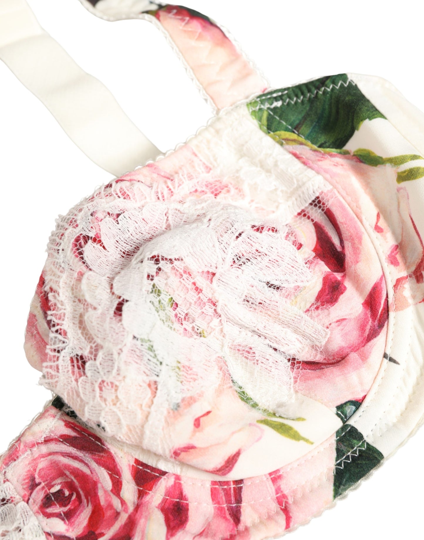 Sous-vêtement à armatures semi-rembourré fleuri multicolore Dolce & Gabbana