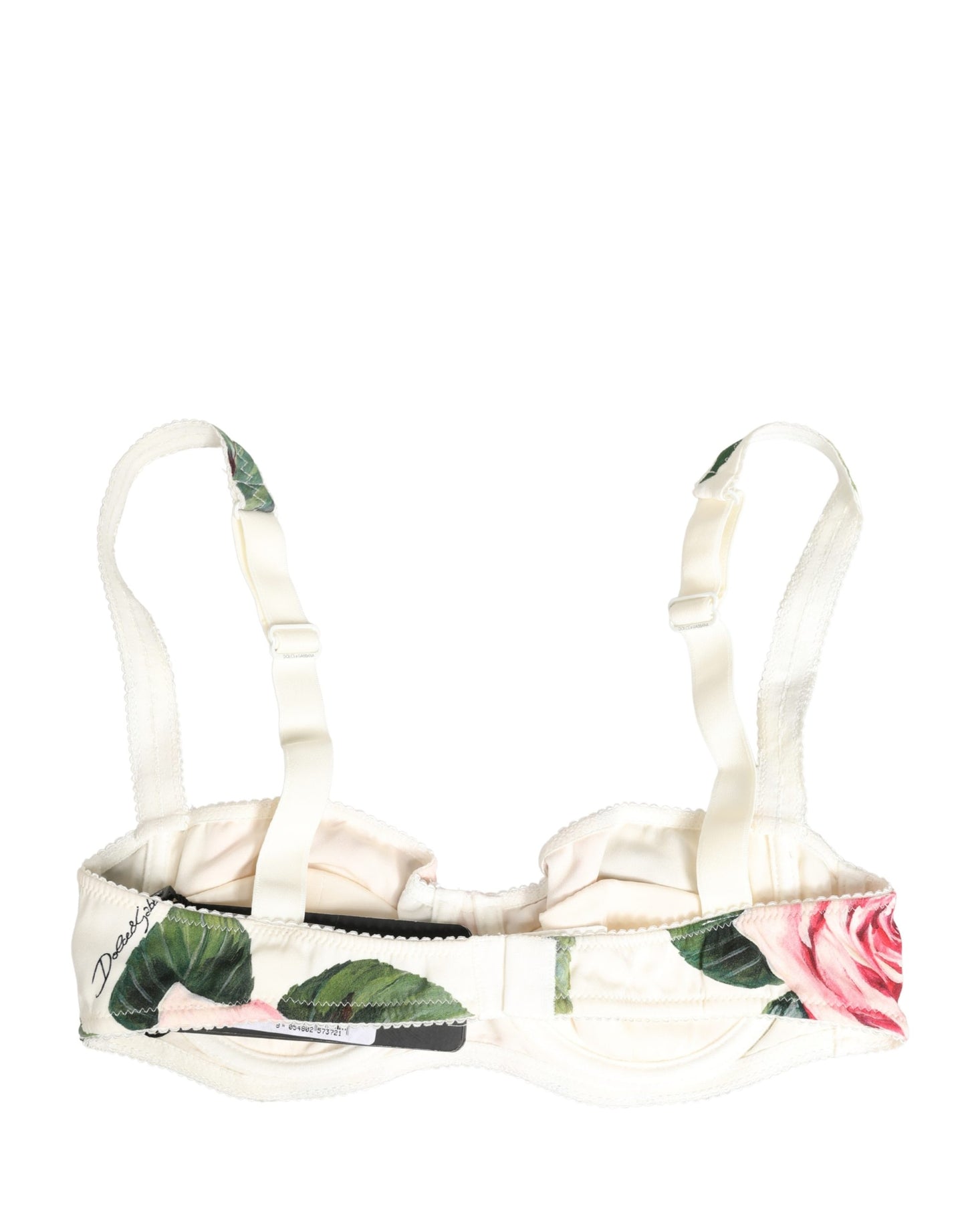 Sous-vêtement à armatures semi-rembourré fleuri multicolore Dolce & Gabbana