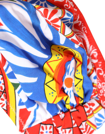 Haut de maillot de bain bandeau Dolce & Gabbana multicolore Carretto