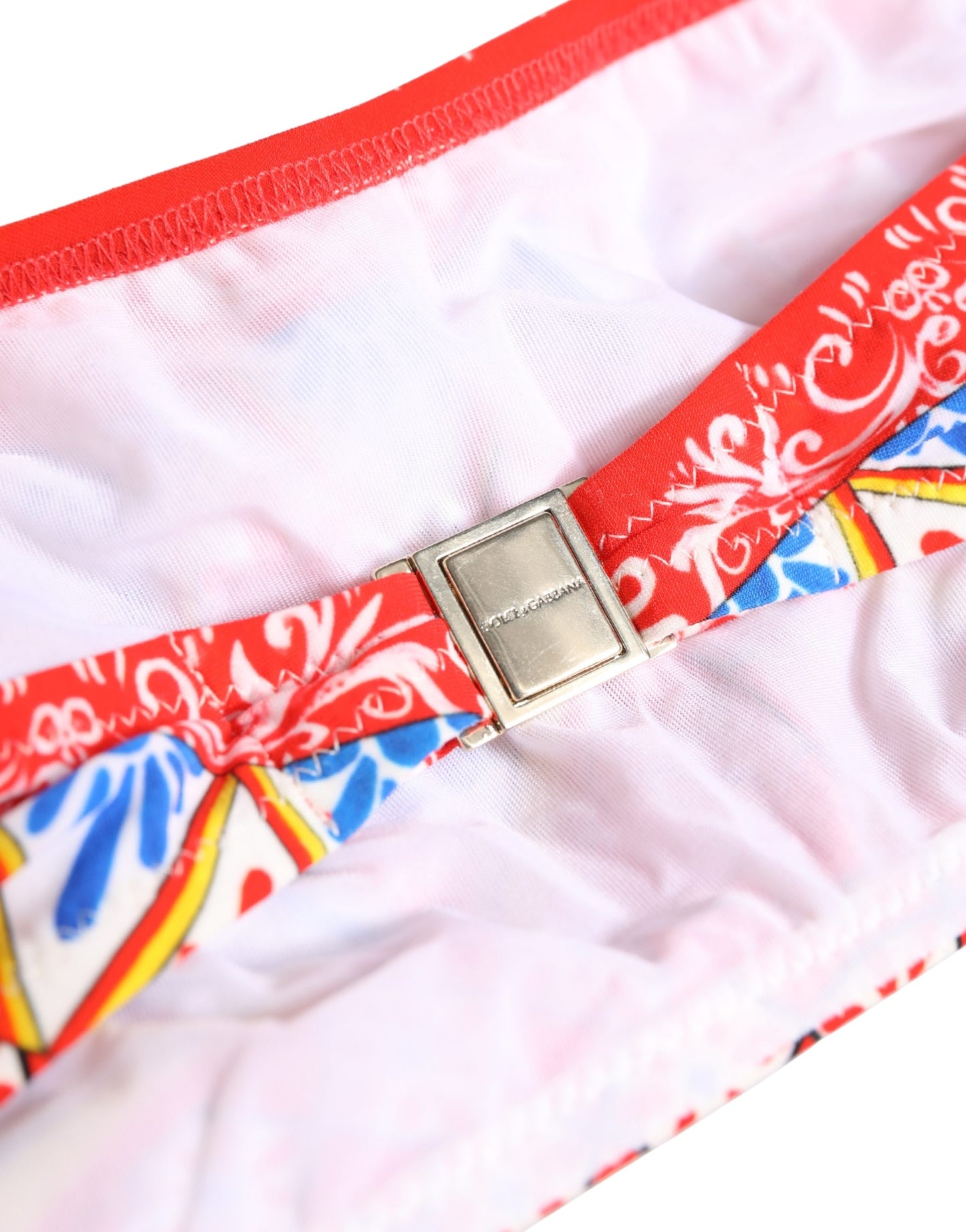 Haut de maillot de bain bandeau Dolce & Gabbana multicolore Carretto
