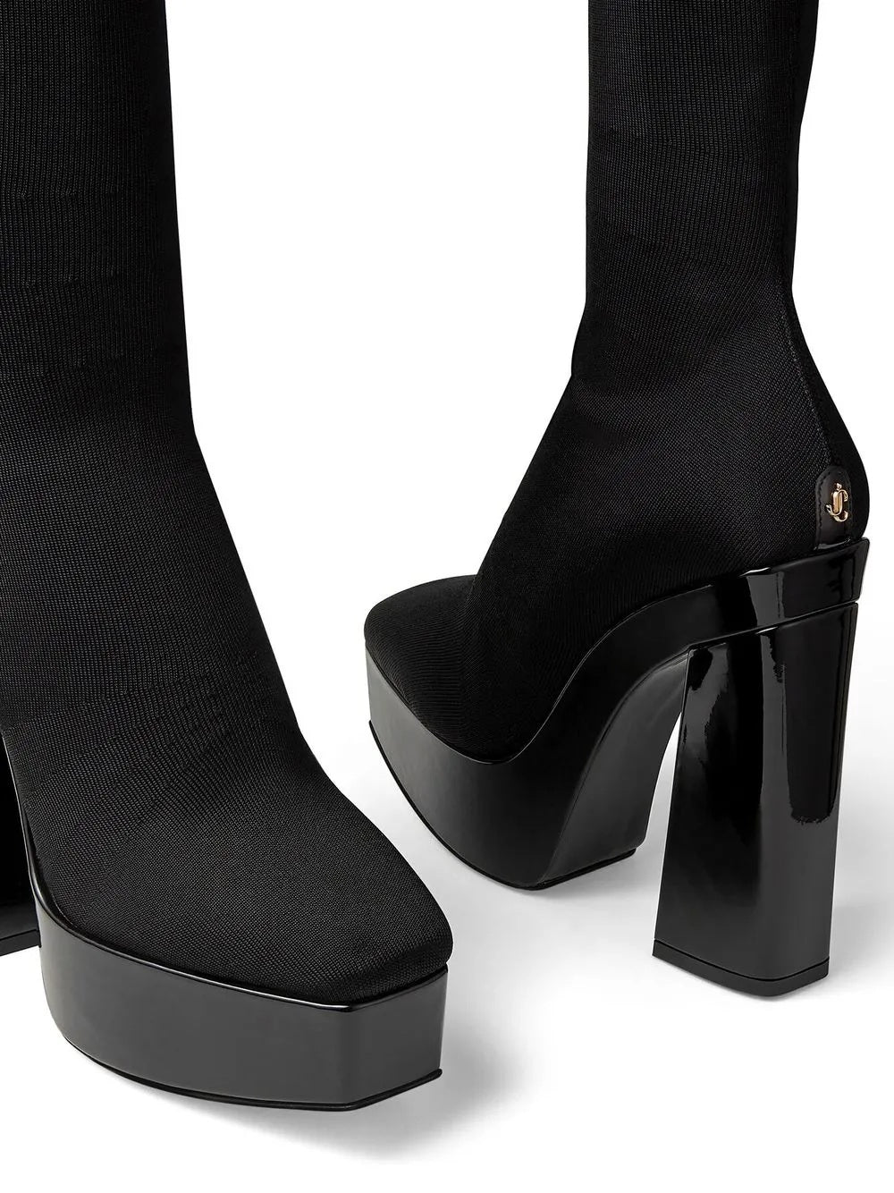 Jimmy Choo Black Fabric Over The Knee