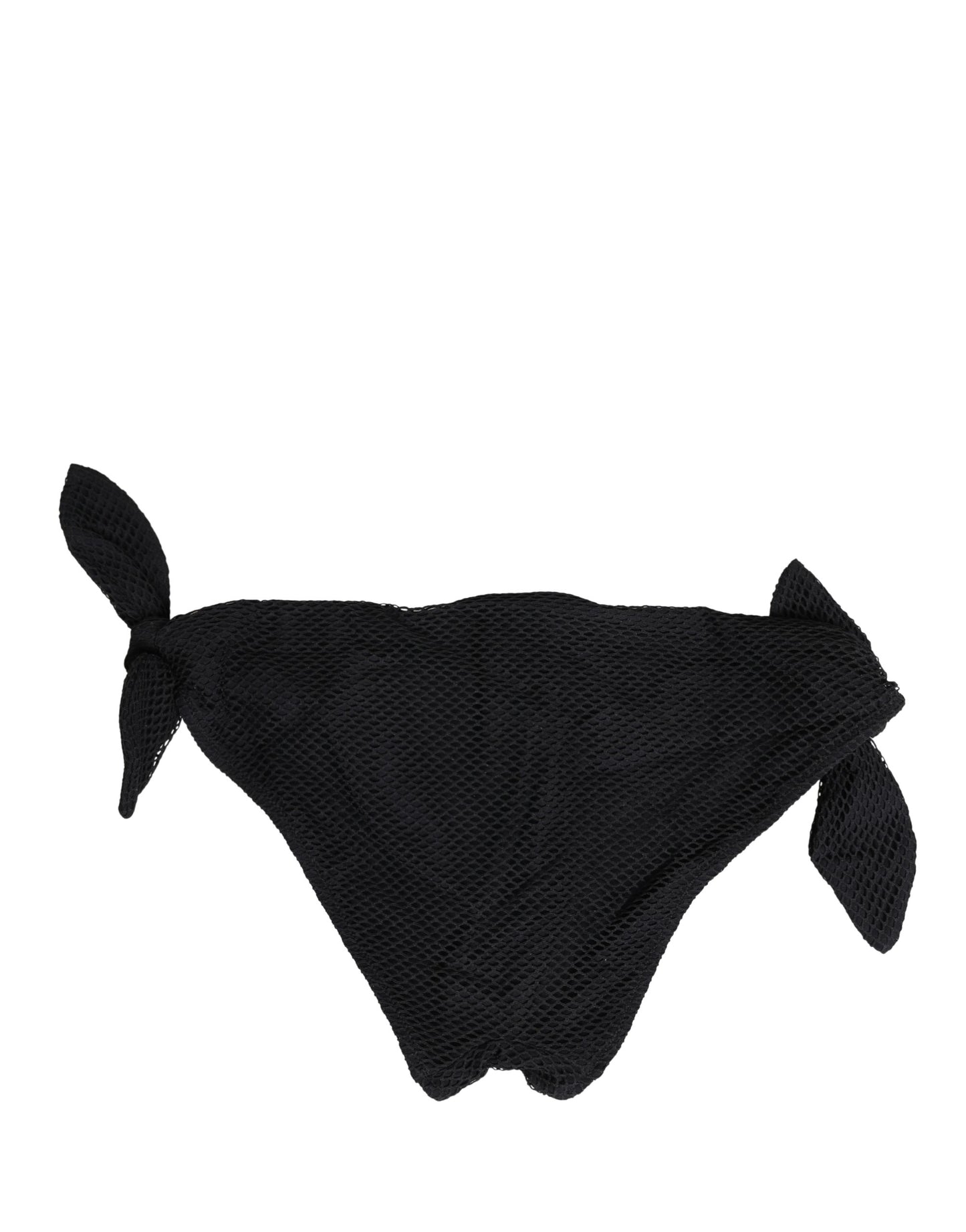 Braga de bikini con lazada lateral y logotipo DG de Dolce & Gabbana en negro
