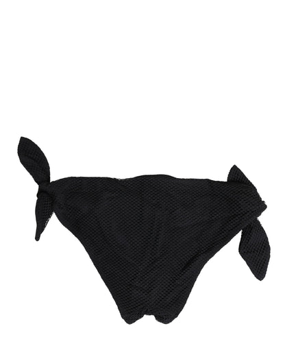 Braga de bikini con lazada lateral y logotipo DG de Dolce & Gabbana en negro