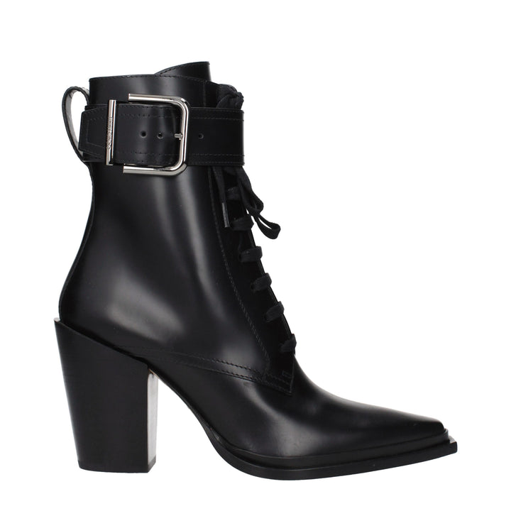 Jimmy Choo Black Leather Ankle Boots