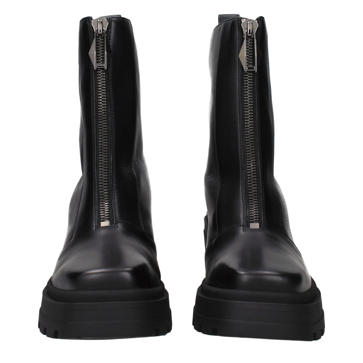 Jimmy Choo Black Leather Ankle Boots