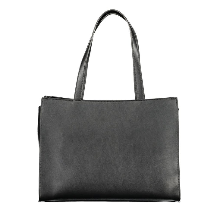Mario Valentino Nero Polyurethane Women's Bag With Multiple Compartments
