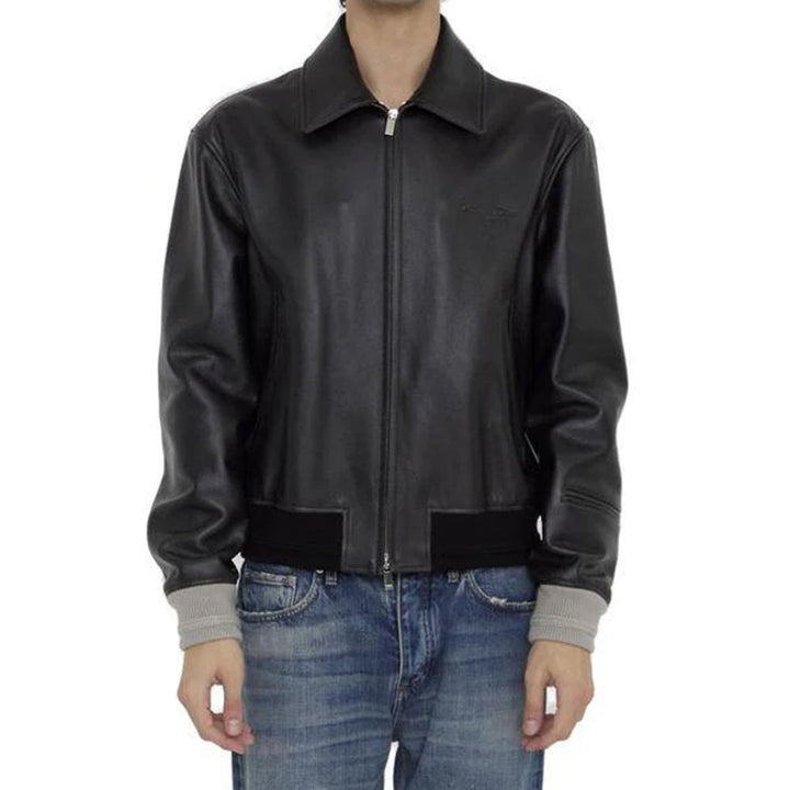 Dior Black Calfskin Leather Jacket
