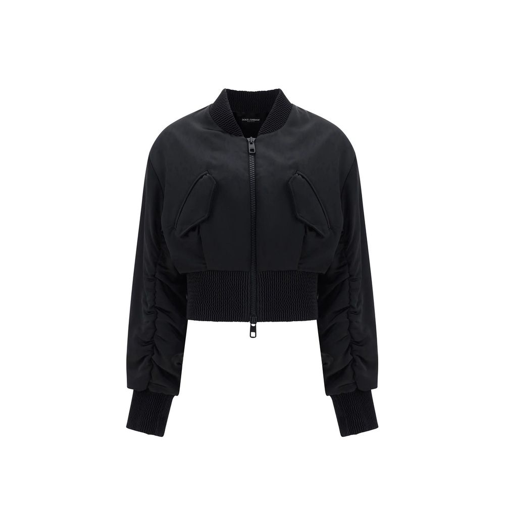 Blouson aviateur Dolce & Gabbana en acétate noir