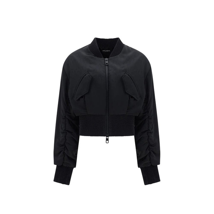 Blouson aviateur Dolce & Gabbana en acétate noir