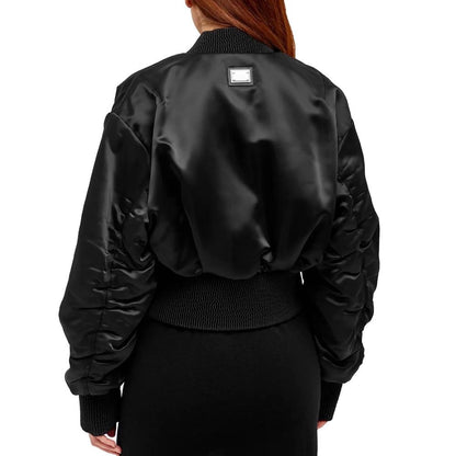 Blouson aviateur Dolce & Gabbana en acétate noir