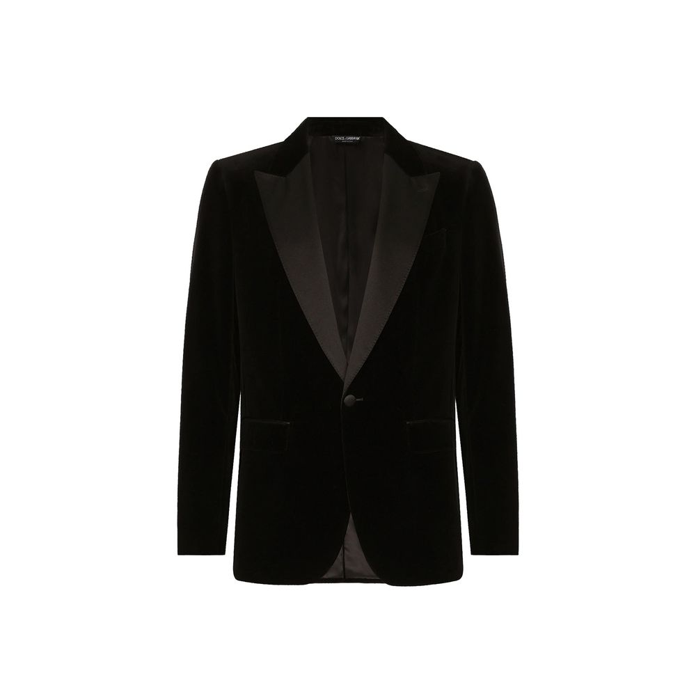 Smoking en coton noir Dolce & Gabbana