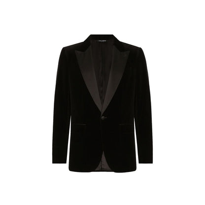 Smoking en coton noir Dolce & Gabbana