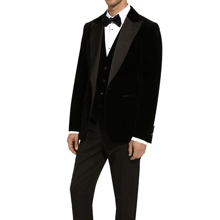 Dolce & Gabbana Black Cotton Blazer