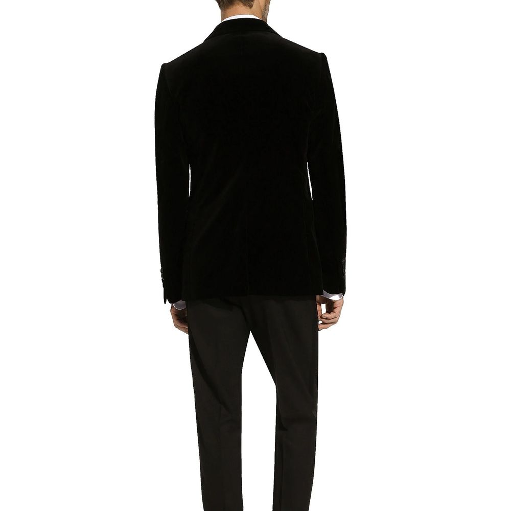 Smoking en coton noir Dolce & Gabbana
