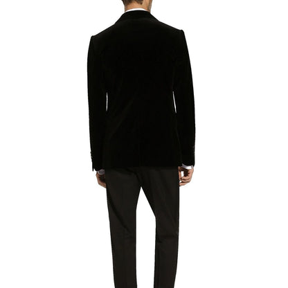 Smoking en coton noir Dolce & Gabbana