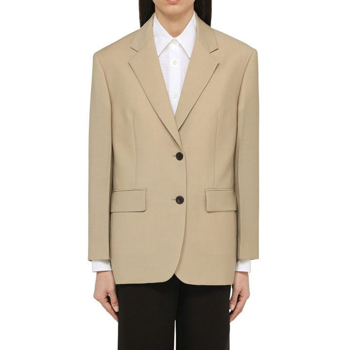 Blazer Prada en mohair beige