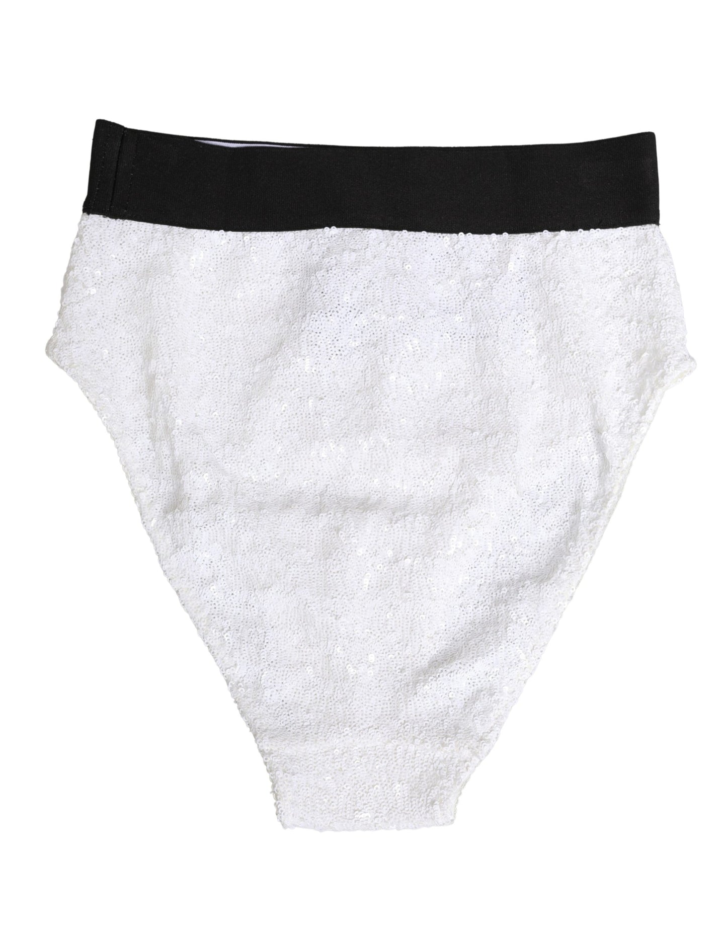 Dolce & Gabbana Culotte gainante taille haute à sequins blancs et noirs
