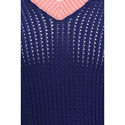 Fendi Blue Cotton Sweatshirt