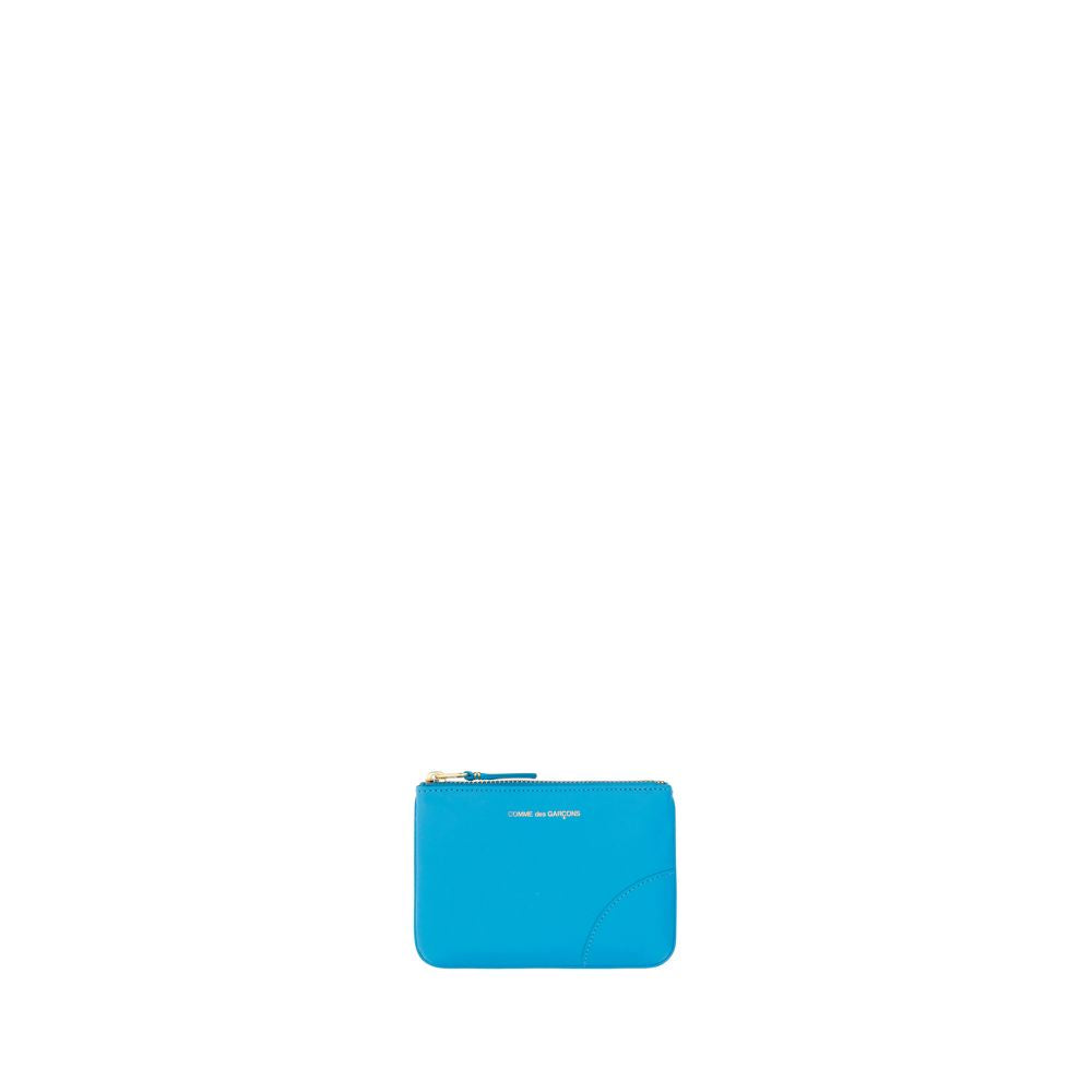 Comme Des Garçons Blue Calf Leather Bos Taurus Wallet