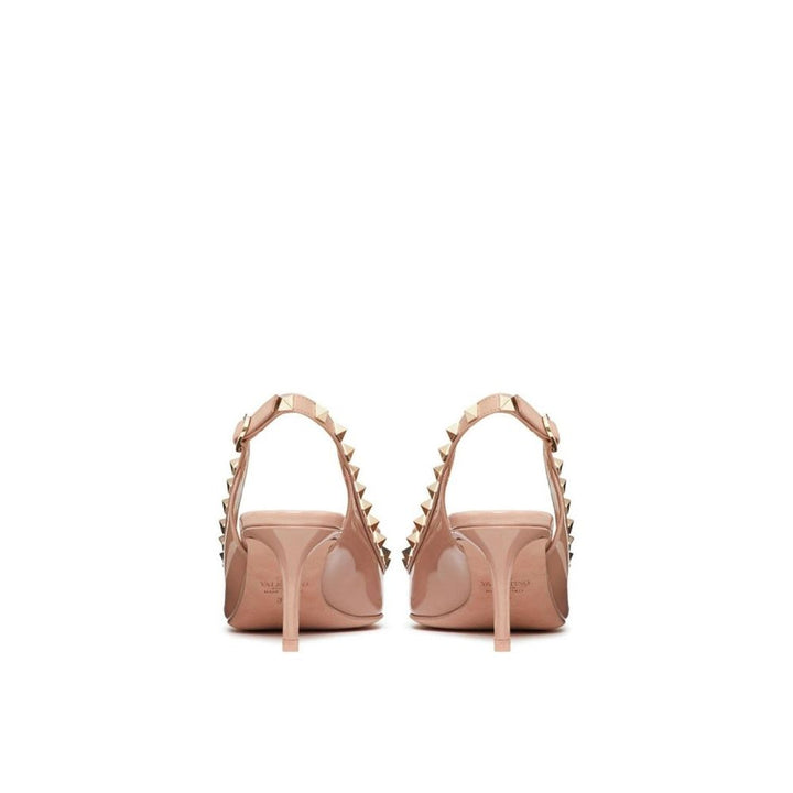 Escarpins Valentino Garavani en veau beige à talon moyen