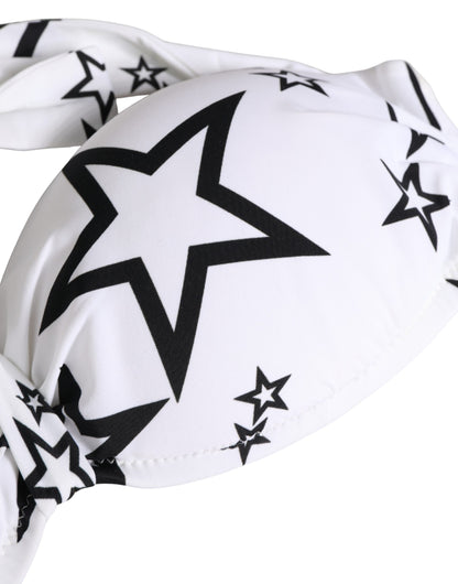 Ropa interior Dolce & Gabbana Millenials Star acolchada tipo bandeau blanca