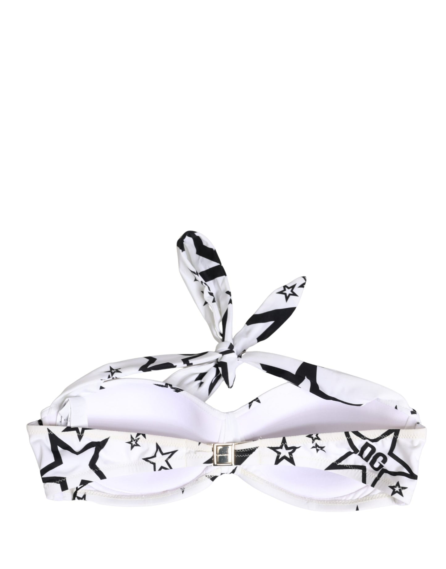 Ropa interior Dolce & Gabbana Millenials Star acolchada tipo bandeau blanca