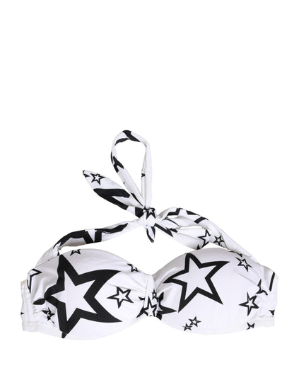 Ropa interior Dolce & Gabbana Millenials Star acolchada tipo bandeau blanca