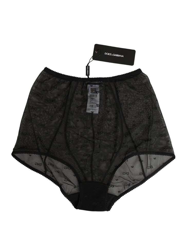 Ropa interior de braga faja de nailon elástico negro Dolce & Gabbana