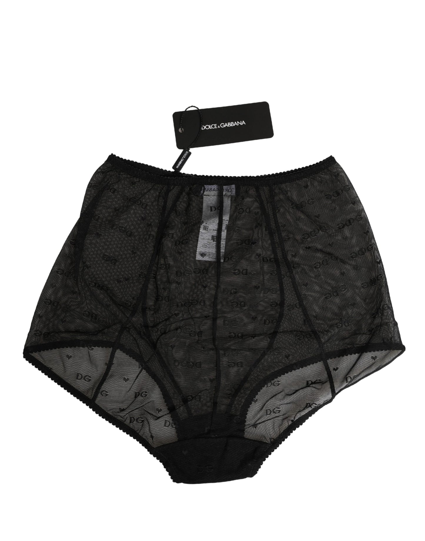 Ropa interior de braga faja de nailon elástico negro Dolce & Gabbana
