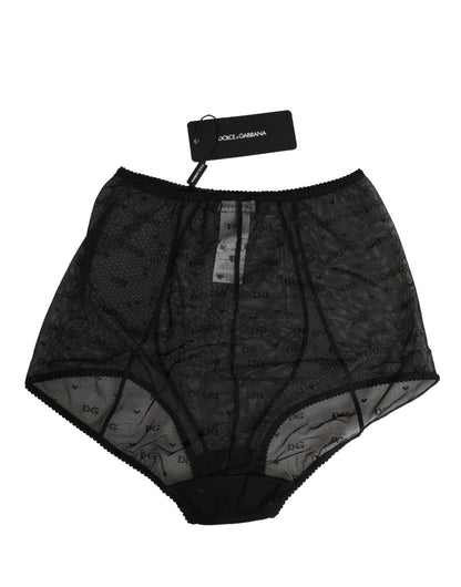Ropa interior de braga faja de nailon elástico negro Dolce & Gabbana