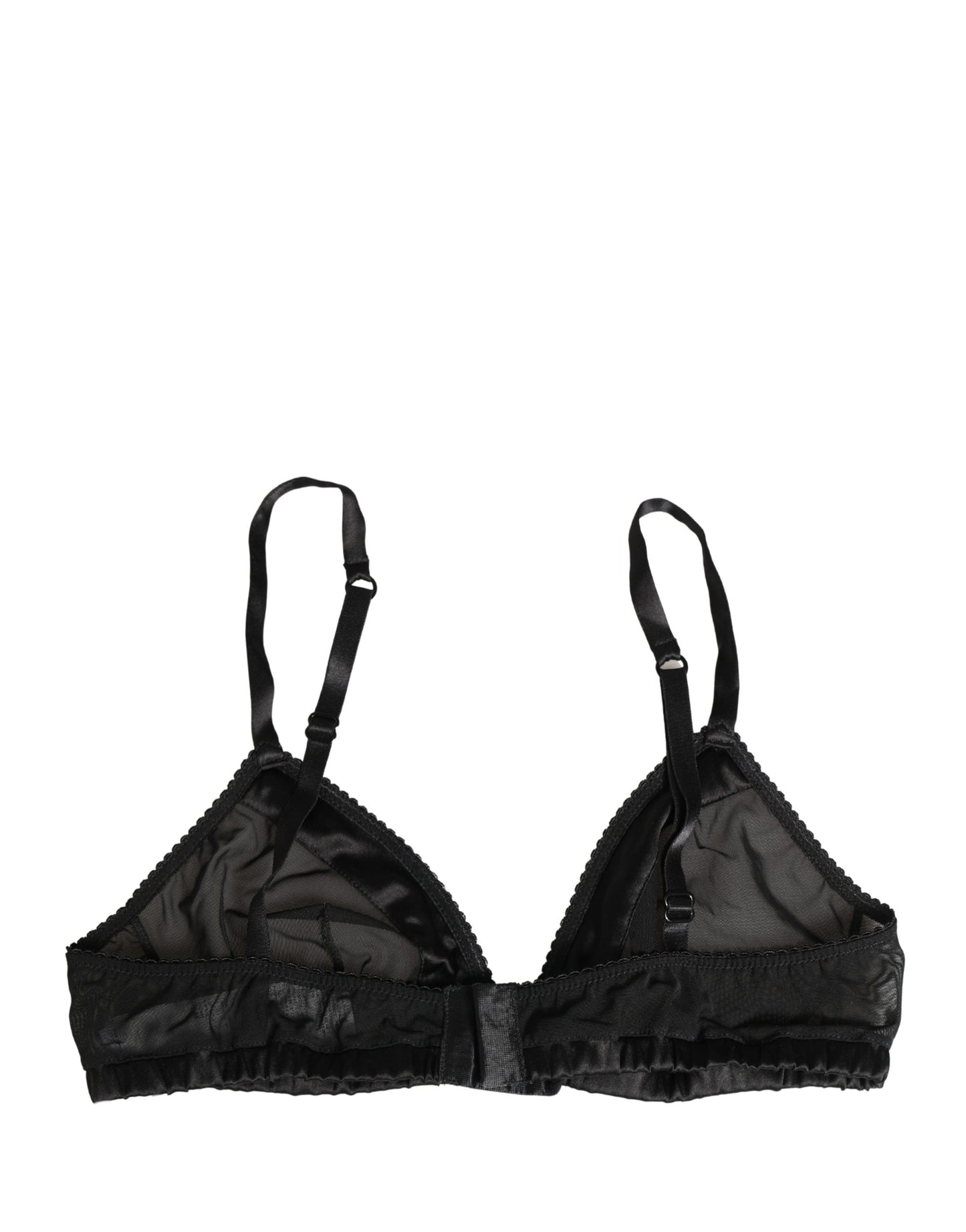 Sujetador de copa blanda Dolce & Gabbana de nailon elástico negro