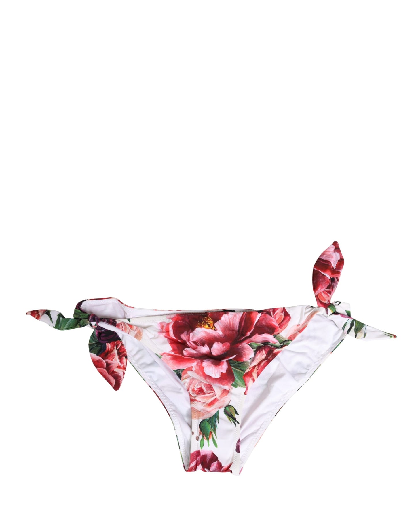 Bas de maillot de bain Dolce & Gabbana blanc imprimé floral