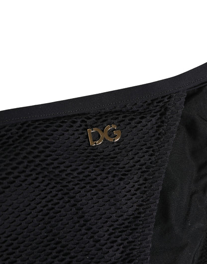 Maillot de bain bas de bikini Dolce & Gabbana noir à nouer sur les côtés