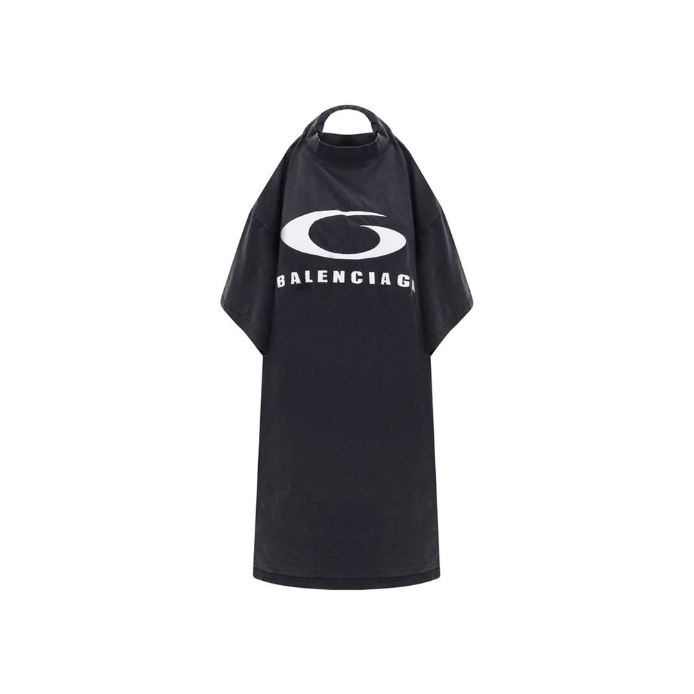Balenciaga Black Cotton Casual Dress