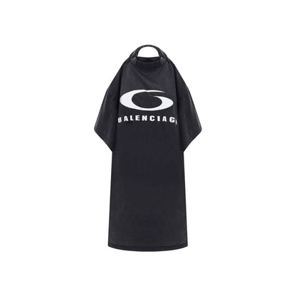 Balenciaga Black Cotton Casual Dress