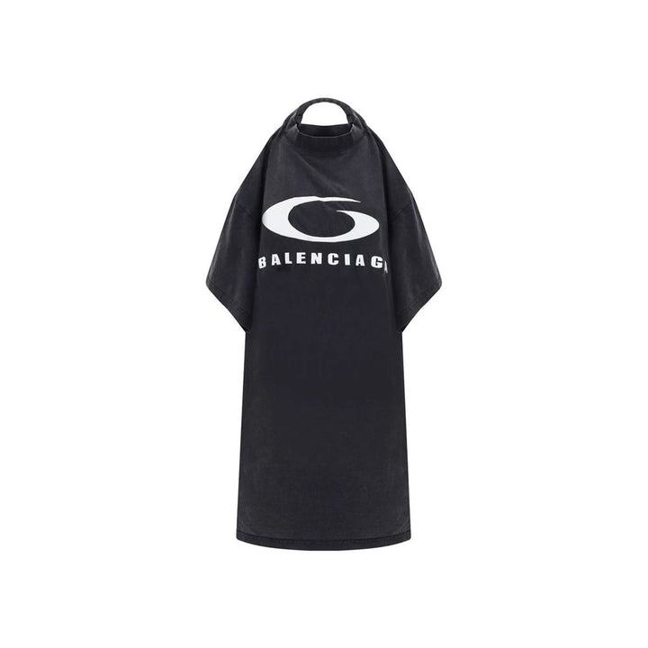 Balenciaga Black Cotton Casual Dress