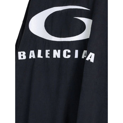 Balenciaga Black Cotton Casual Dress
