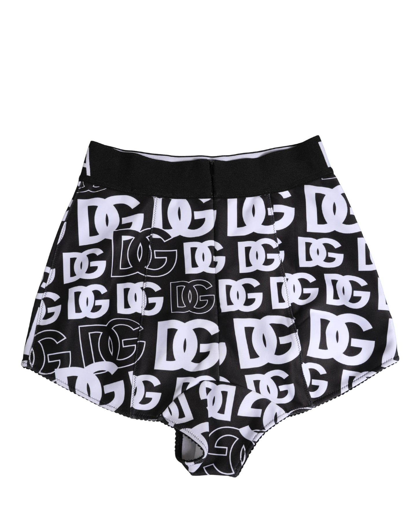 Sous-vêtement gainant Dolce & Gabbana noir et blanc avec ceinture à logo DG