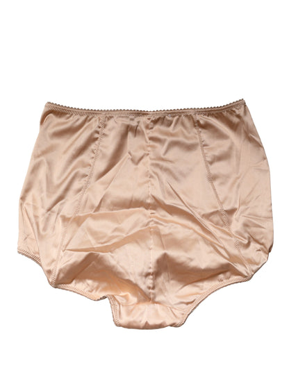 Braga Faja de Talle Alto de Seda Beige Mezclada Dolce & Gabbana
