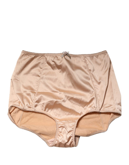 Braga Faja de Talle Alto de Seda Beige Mezclada Dolce & Gabbana