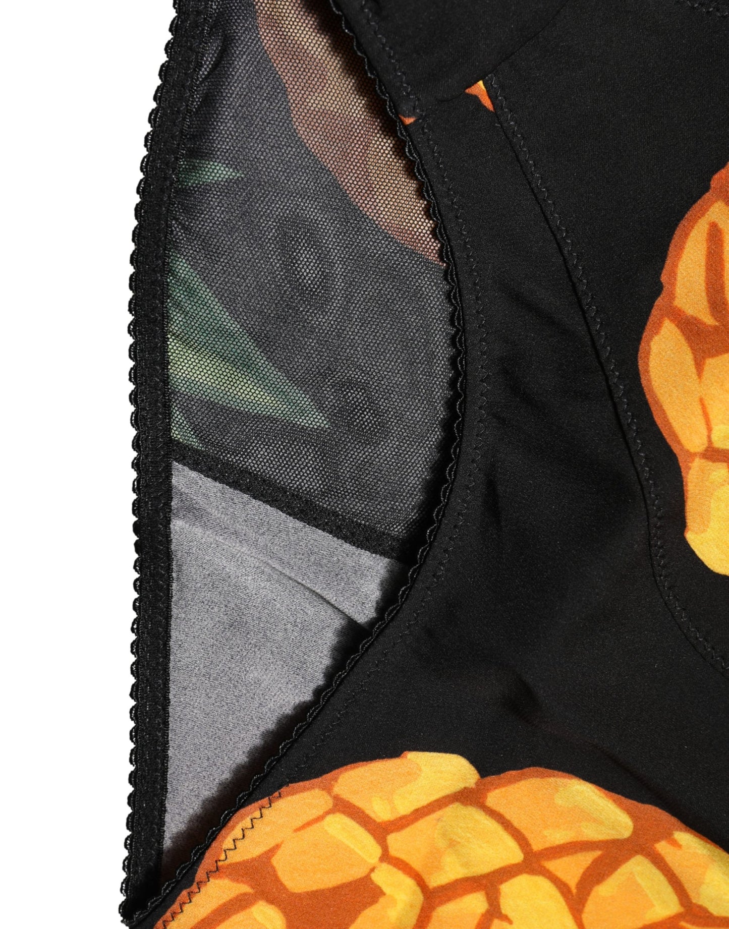 Culotte Gainante Taille Haute Ananas Noirs Dolce & Gabbana