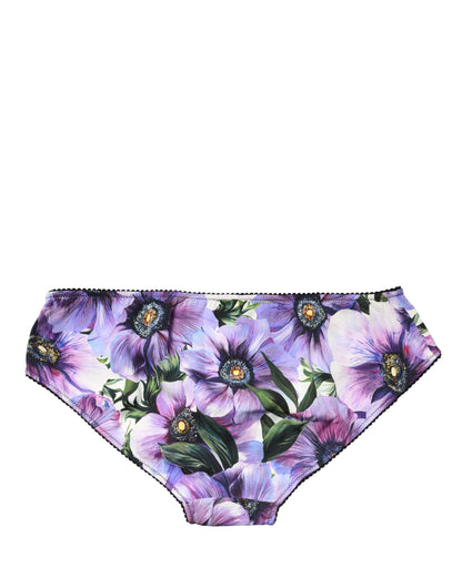 Culotte Dolce & Gabbana multicolore florale taille mi-haute
