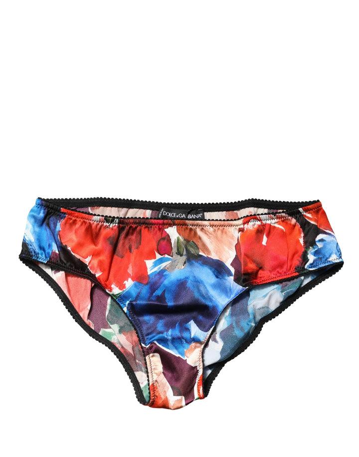 Culotte Dolce & Gabbana multicolore florale taille mi-haute