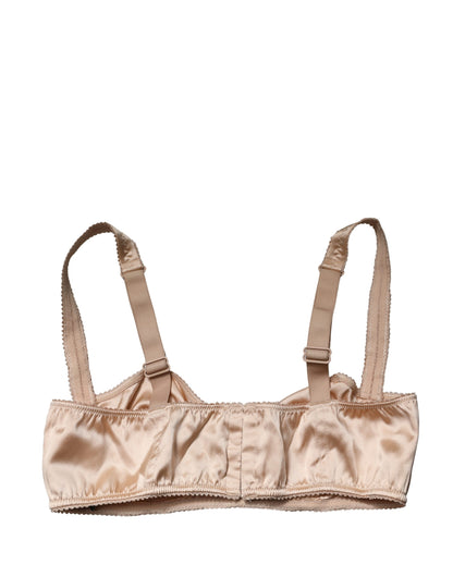 Soutien-gorge balconnet Dolce & Gabbana beige semi-rembourré à armatures
