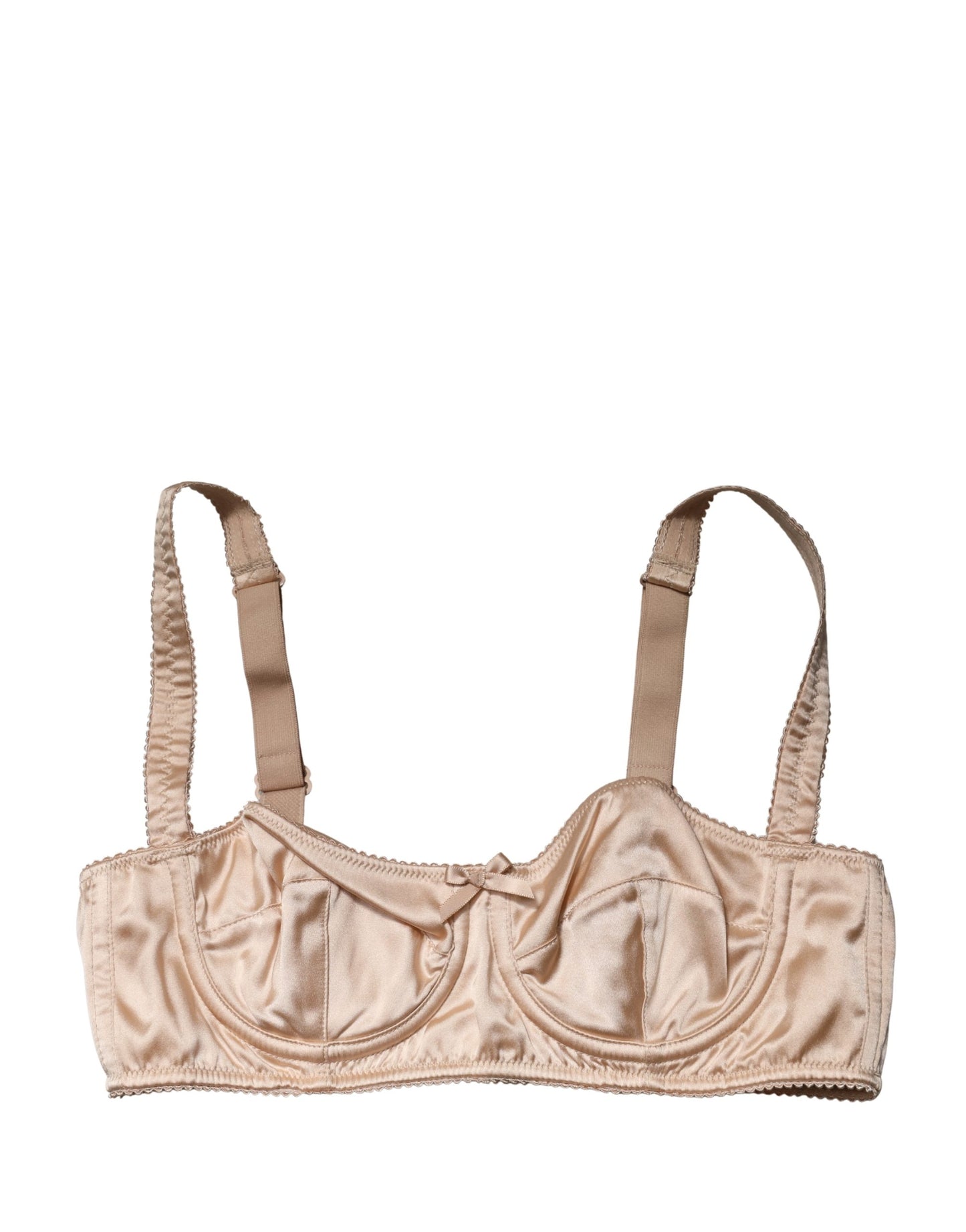 Soutien-gorge balconnet Dolce & Gabbana beige semi-rembourré à armatures