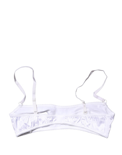 Soutien-gorge balconnet Dolce & Gabbana blanc semi-rembourré à armatures