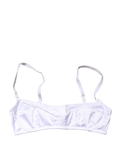 Soutien-gorge balconnet Dolce & Gabbana blanc semi-rembourré à armatures