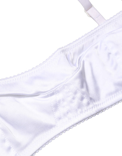 Soutien-gorge balconnet Dolce & Gabbana blanc semi-rembourré à armatures