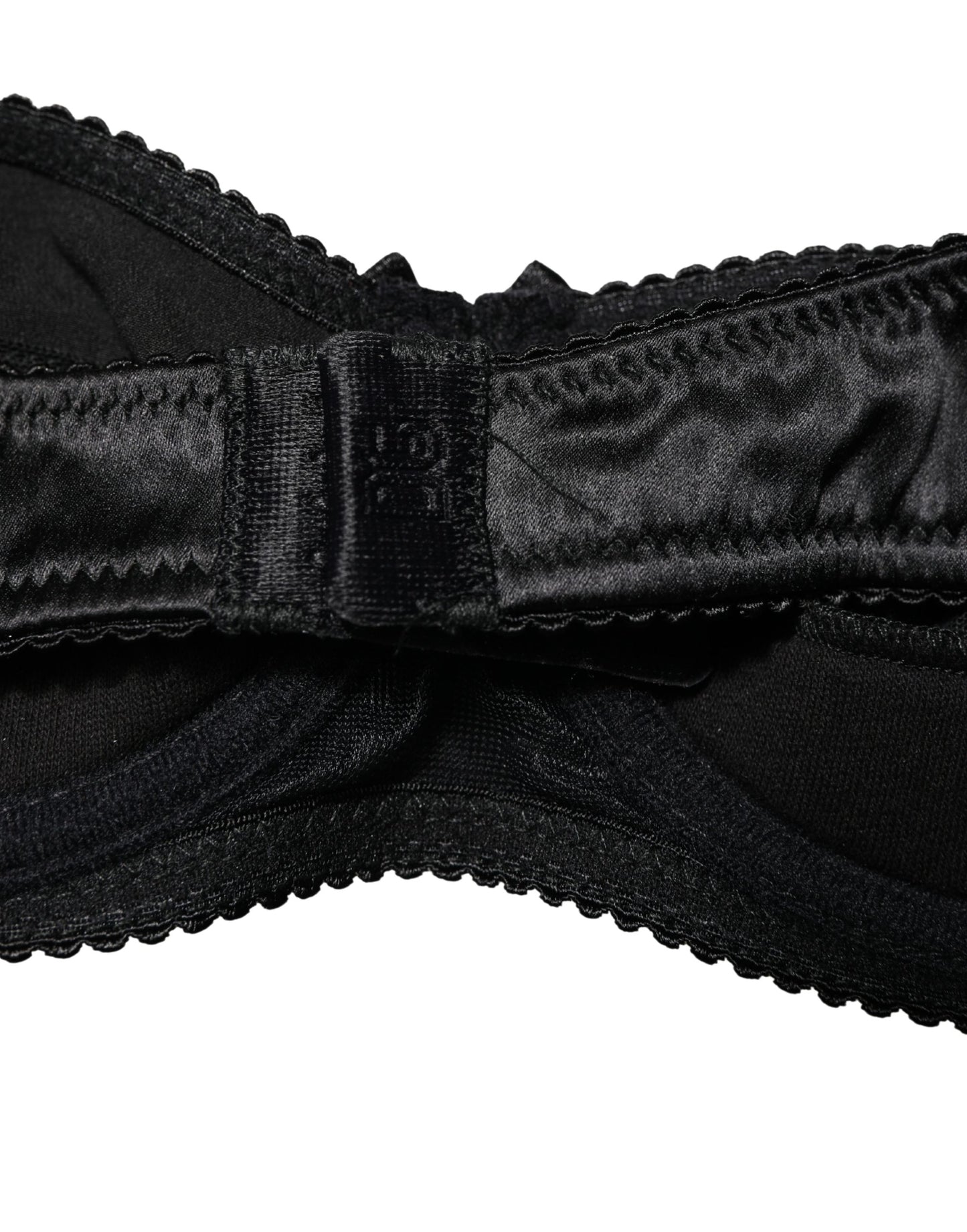 Ropa Interior Sujetador Balconette con Aros Semiacolchado Negro Dolce & Gabbana